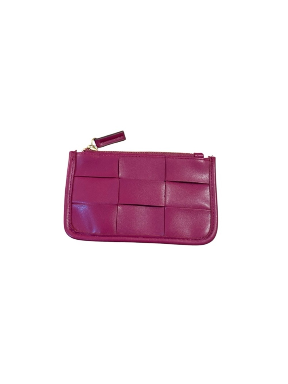 Women’s Woven Zip Pouch - Fuchsia